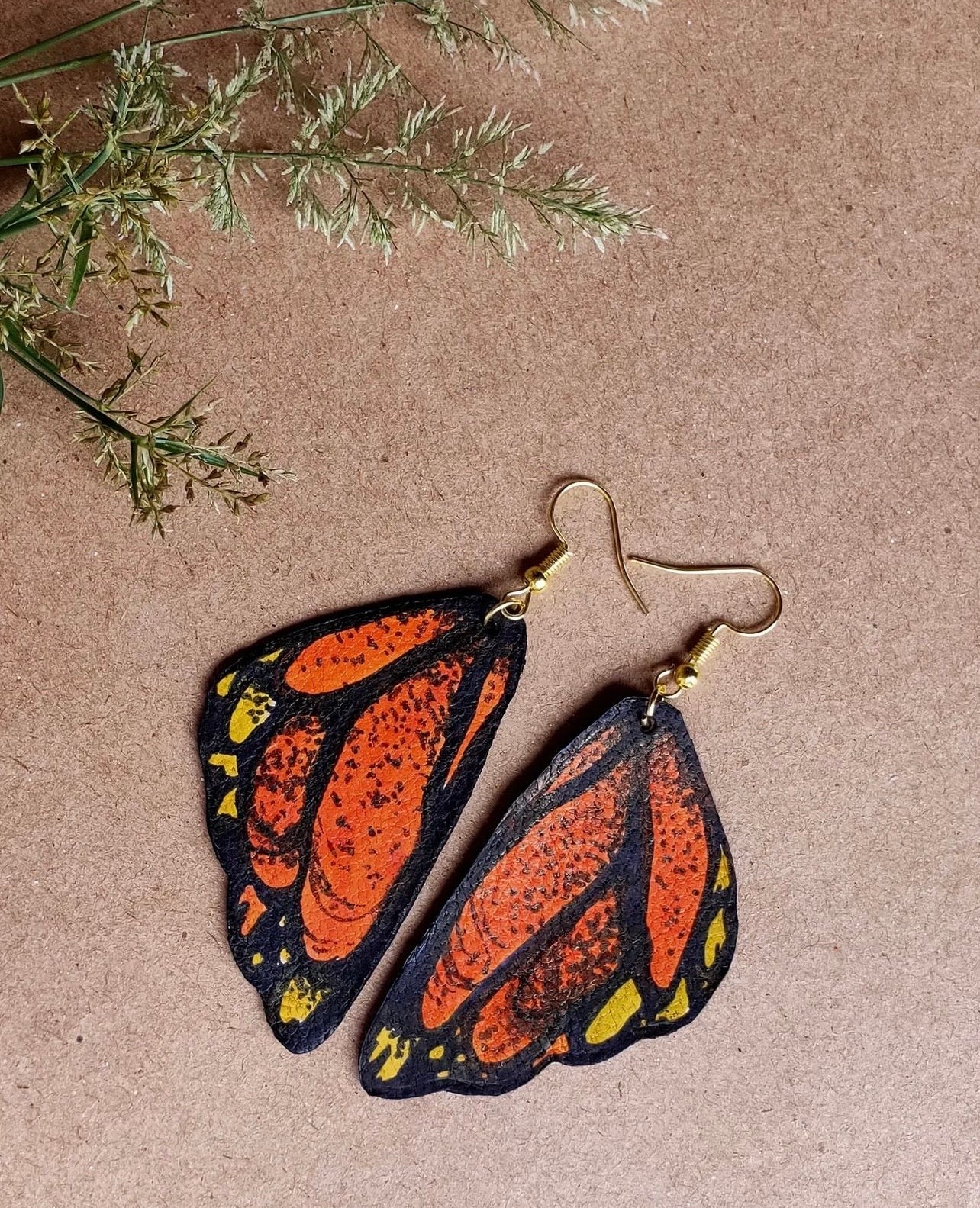Leather Drop Dangle Earrings For Women’s Gift 100% Handmade