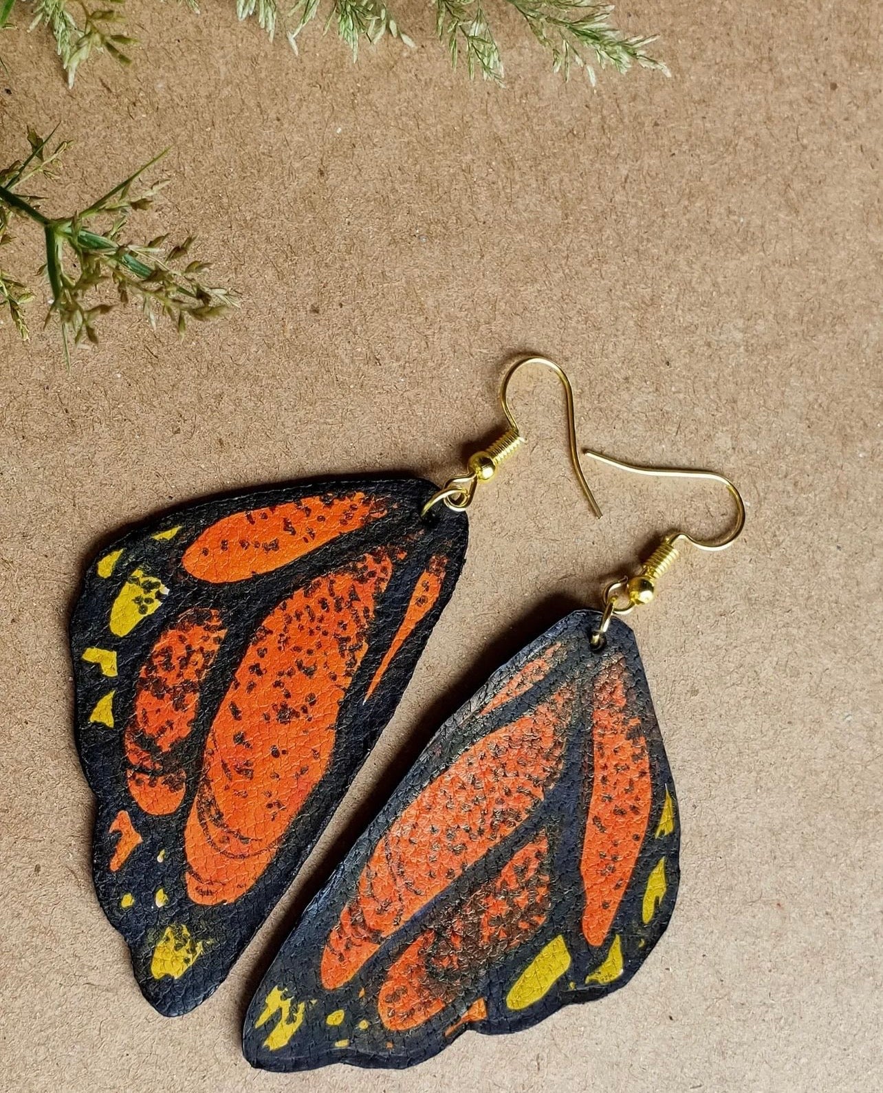 Leather Drop Dangle Earrings For Women’s Gift 100% Handmade