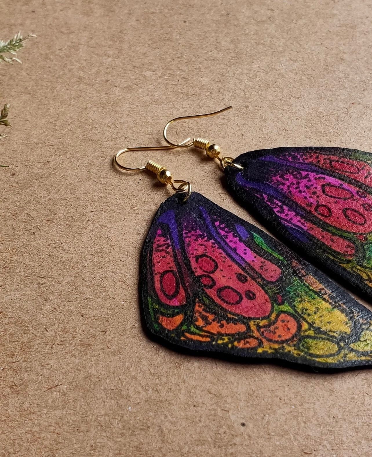 Leather Drop Dangle Earrings For Women’s Gift 100% Handmade